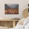 Giraffen - Hoog gras - Acaciabomen PET vilt klein -sfeer3