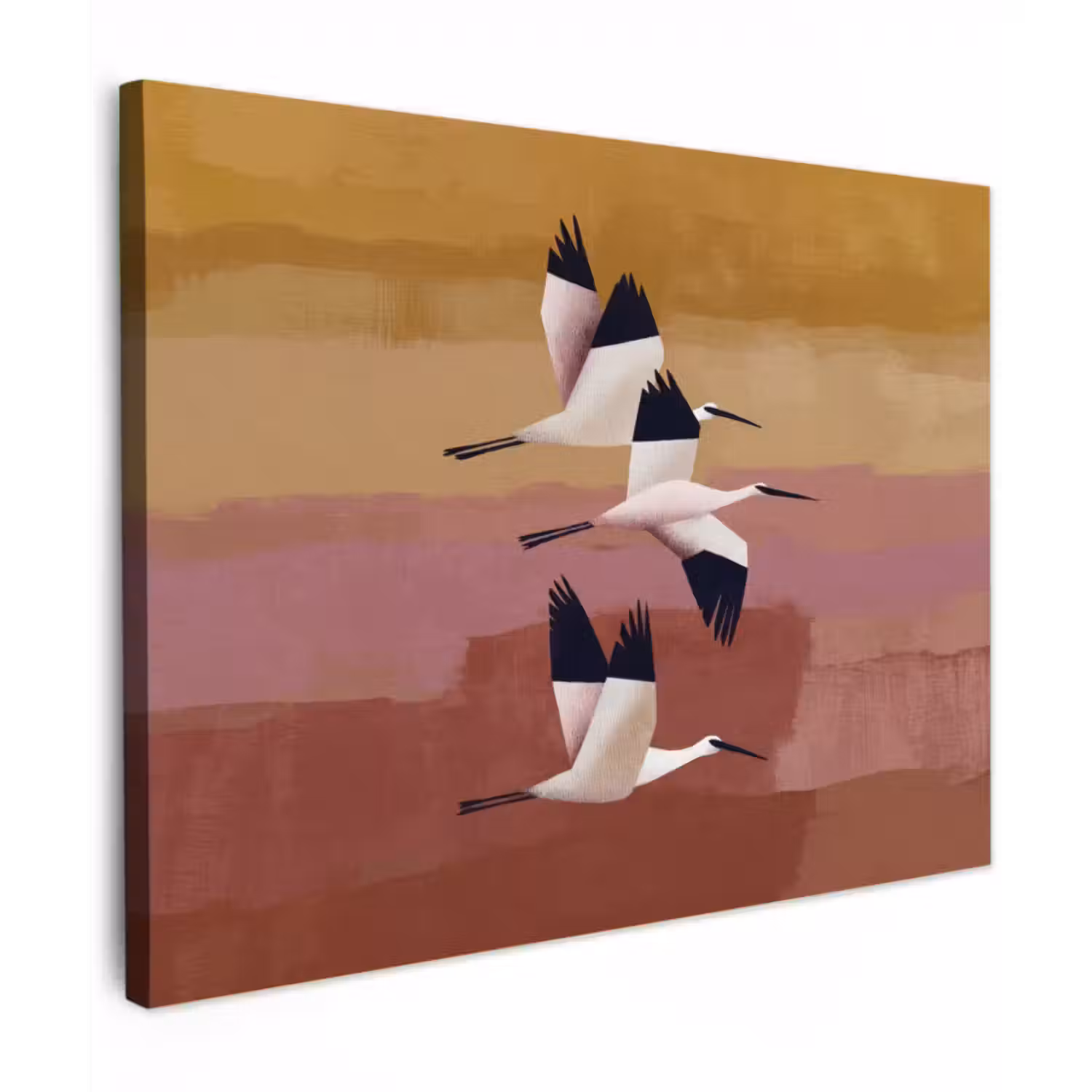 Canvas schilderij - Vogels - Snavel - Abstract