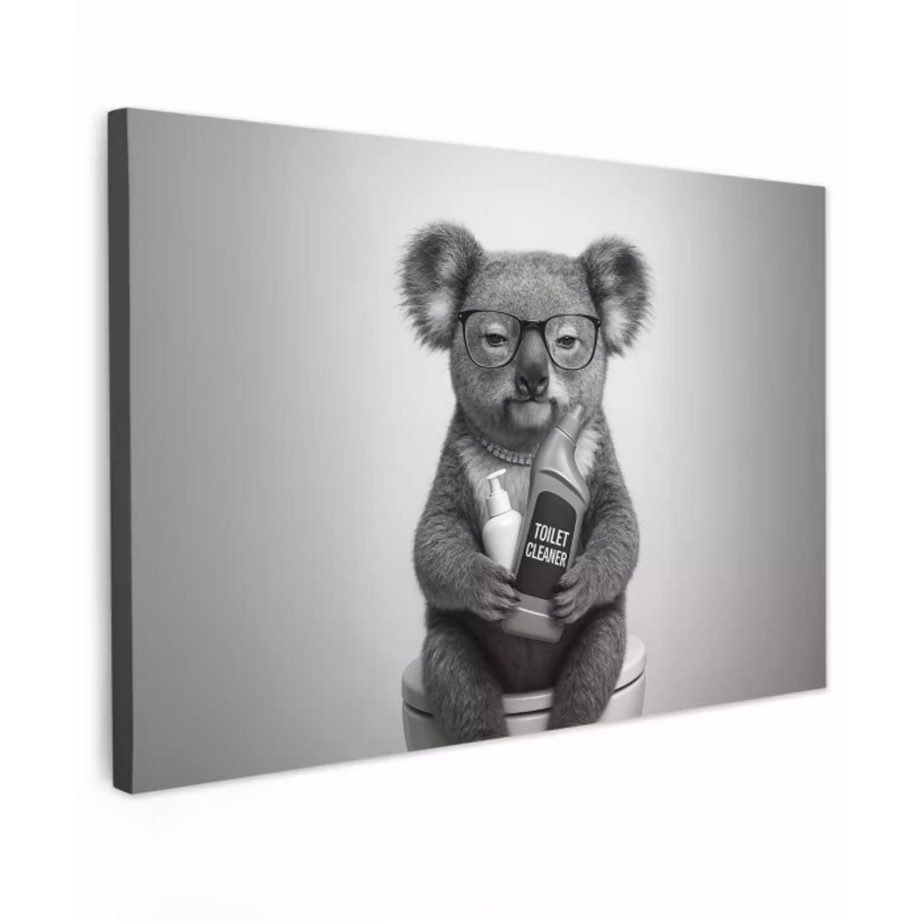 Koala - Bril - Toilet canvas 2cm klein -z3d
