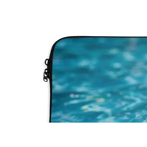 Badeend - Dobberend - Roze laptophoes neopreen klein -detail