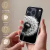 Paardenbloem - Zwart - Wit Telefoonhoesje iPhone 17 Pro klein -sfeer3_NL