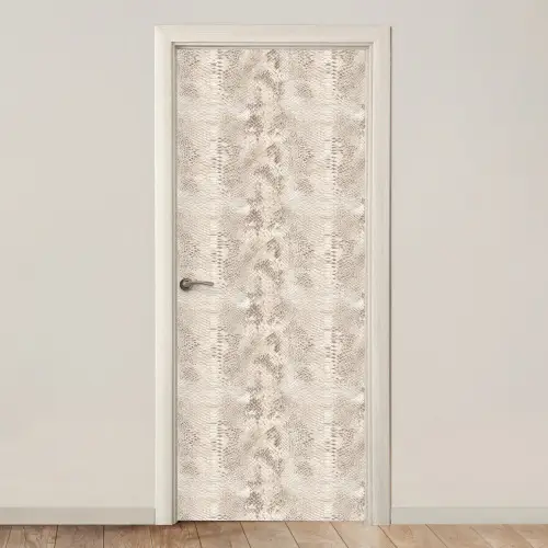 Slang - Patroon - Beige deurposter klein 289 -3d_beige