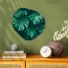 Monstera - Bladeren - Planten - Jungle - Natuur Wandcirkel Organisch Forex 3mm klein -sfeer2