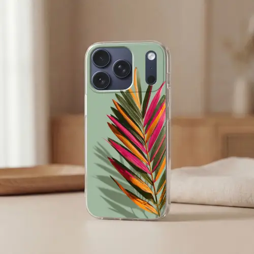 Tak - Bladeren - Kleurrijk - Schaduw Telefoonhoesje iPhone 17 Pro klein -sfeer2