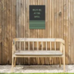 Quote - Groen - Grill - Zomer Tuinposter op houten frame 2 cm dik klein -sfeer4