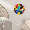 Vormen - Stippen - Kleurrijk Wandcirkel plexiglas klein -sfeer5