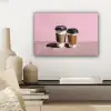 Koffiebekers - Deksel - Verf - Textuur canvas 2cm klein -sfeer6
