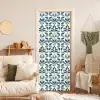 Flora - Modern - Blauw deurposter klein 289 -sfeer2