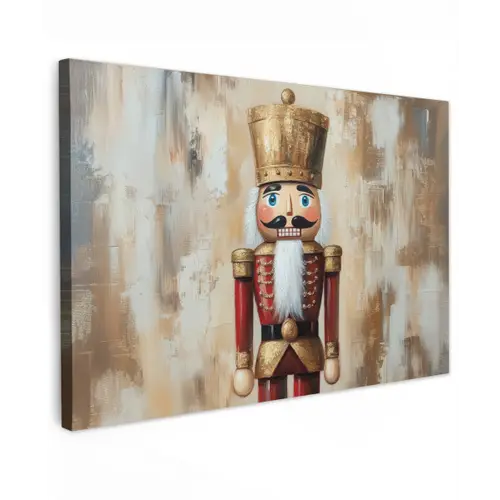 Kerst - Poppetje - Abstract canvas 2cm klein -z3d