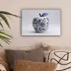 Appel - Blauw - Klassiek canvas 2cm klein -sfeer1