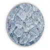Ijsblokjes - Water - Blauw Akoestische PET Vilt - Rond klein -3d
