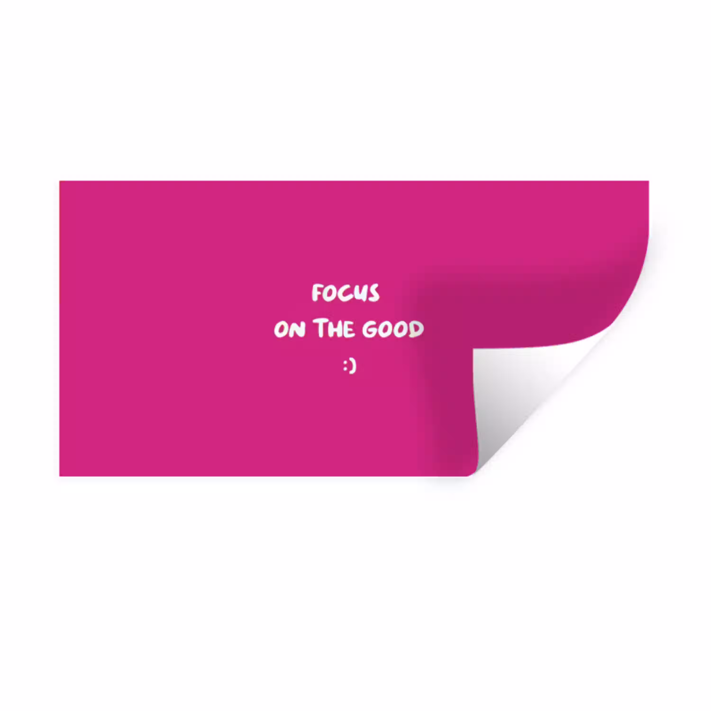 Focus - Smiley - Roze Muursticker klein -3d