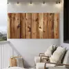 Hout - Planken - Bruin Tuinposter op houten frame 2 cm dik xxl -sfeer1