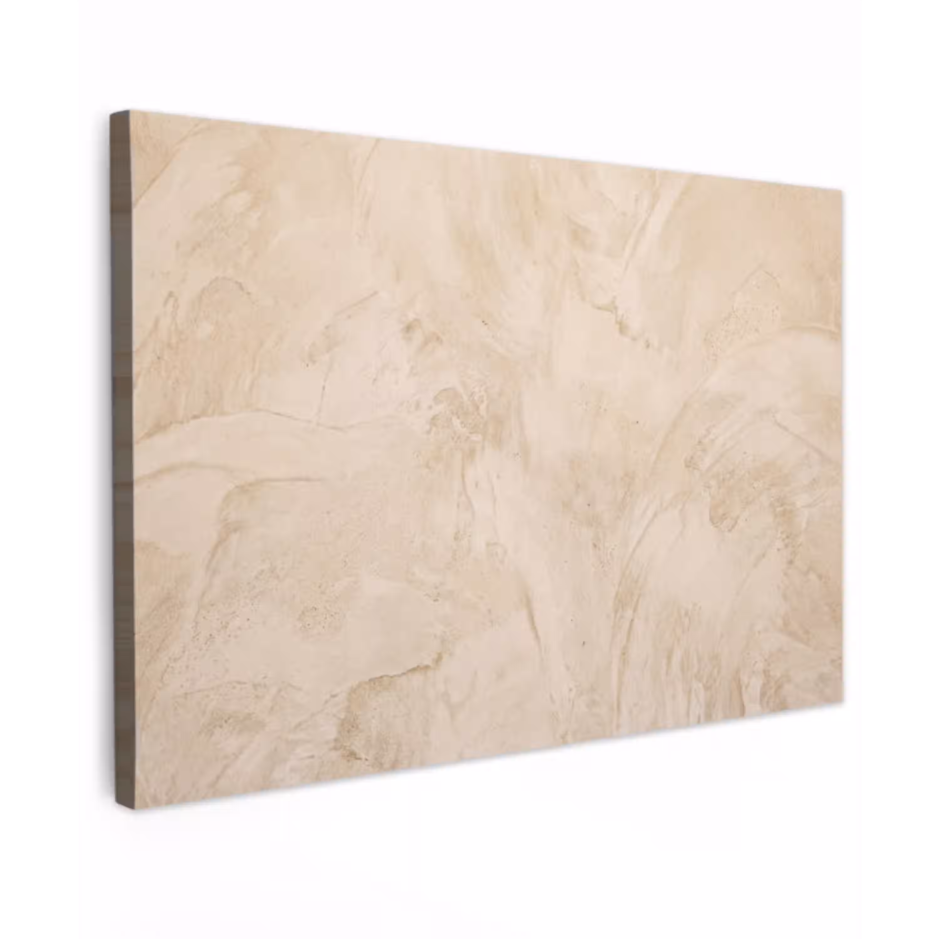 Textuur - Patroon - Abstract - Modern - Beige Tuinposter op houten frame 2 cm dik klein -3d