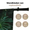 Monstera - Bladeren - Tropical Wandkleed katoen klein -sfeer2