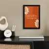 Oranje - Wijntje - Quote fotolijst zwart zonder passe partout klein -sfeer1