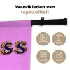 Felroze - Badass - Panterprint - Schaduw Wandkleed katoen klein -sfeer2