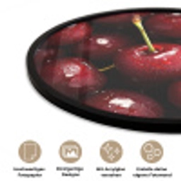 Rood - Fruit - Kersen Fotolijst rond zonder passe partout klein -closeup_DE