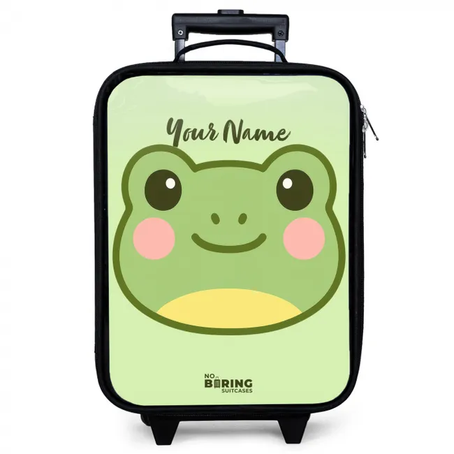 Kawai - Kikker - Groen Kinderkoffer - Zwart klein -zzz_website3d