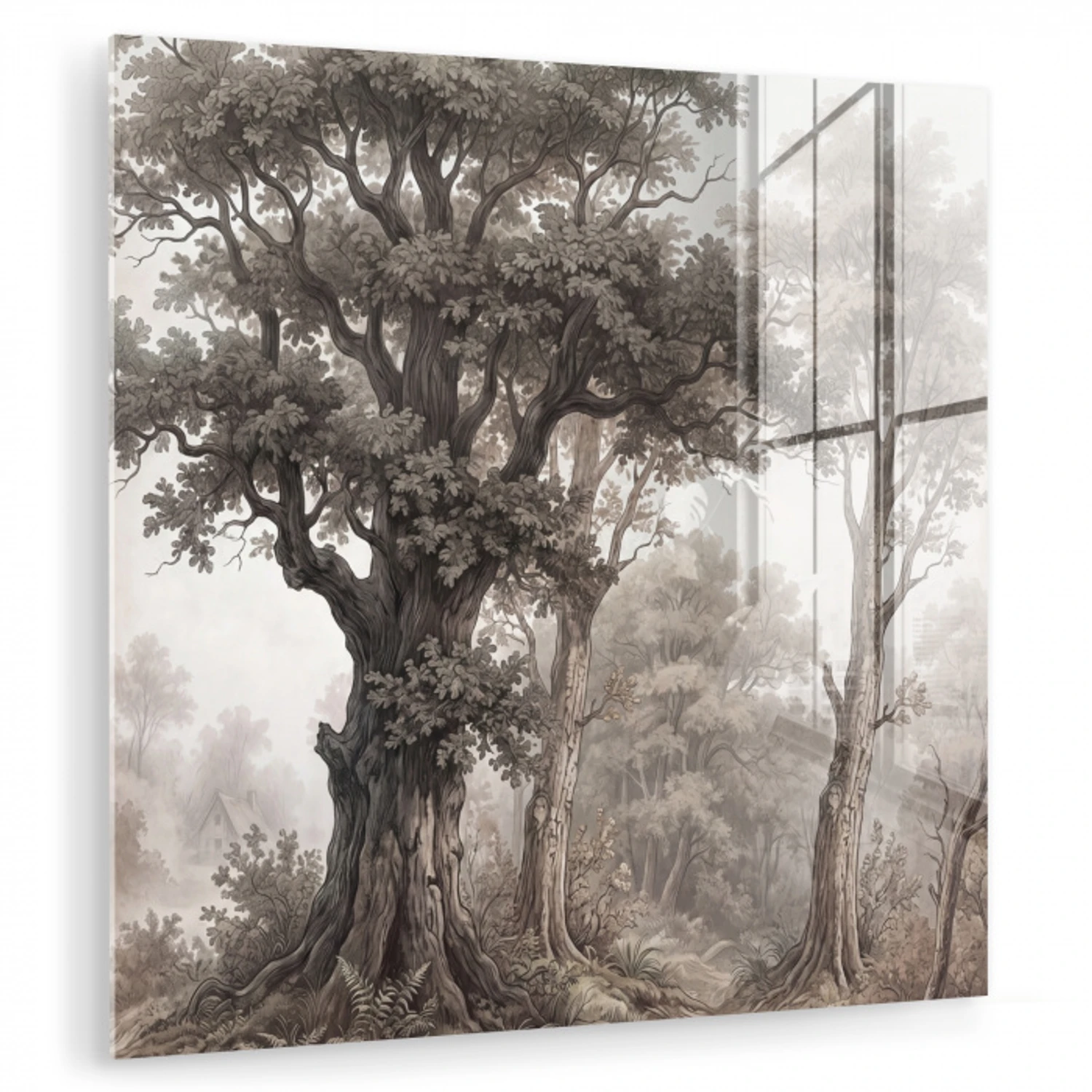 Natuur - Bos - Eik plexiglas 5mm klein -zzzproduct_nieuw