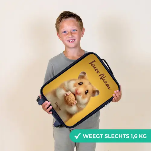Hamster - Walnoot - Dier Kinderkoffer - Zwart klein -sfeer4_NL