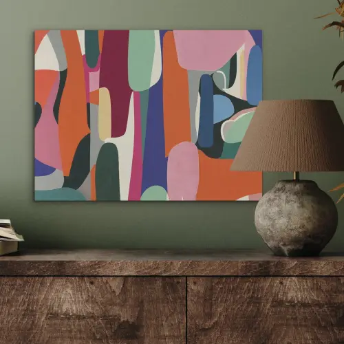 Vormen - Ritmisch - Kleuren - Abstract PET vilt klein -sfeer2