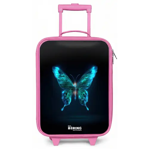 Magische digitale vlinder Kinderkoffer - Roze klein -zz3dotto
