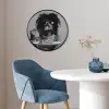 Vrouw - Pasta - Zwart - Wit Fotolijst rond zonder passe partout klein -sfeer2