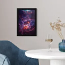 Space - Stars - Abstract - Colorful fotolijst zwart zonder passe partout klein -sfeer4