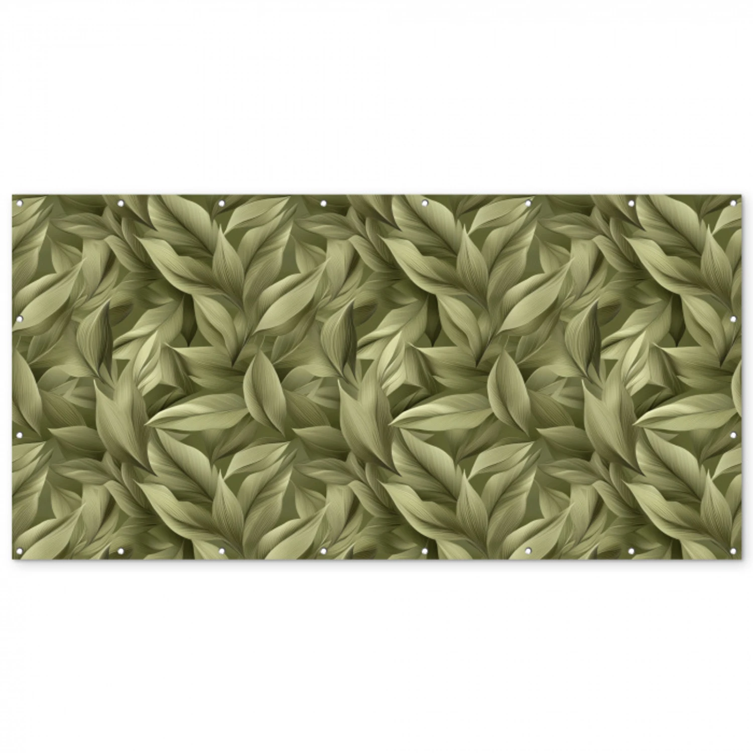Bladeren - Modern - Groen Balkonbeschermer Duitsland klein 596 -zz_3d
