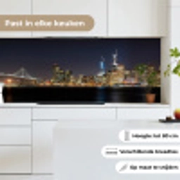 Verlichting - Hemel - Wolkenkrabbers - Skyline keuken achterwand 2 middel -sfeer4_NL