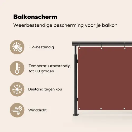 Palet - Rood - Interieur Balkonbeschermer Duitsland klein 596 -specs_NL