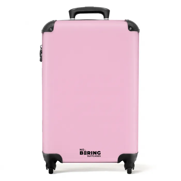 Licht pastelroze tint NBS - Handbagage koffer - Kinderen Unisex middel -productfoto_recht