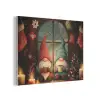 Gnooms - Kerst - Raam - Kleurrijk PET vilt klein -3d