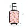 Lieveheersbeestjes en libellen op roze achtergrond Kinderkoffer - Zwart klein -productfoto_formaten