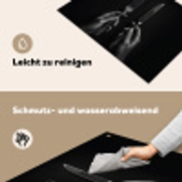 Bestek - Zwart - Wit Inductie beschemer met haakjes klein -ky-schoon-de