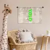 YOLO - Groen - Neon - Slangenprnt Wandkleed katoen klein -wsfeer5_kind