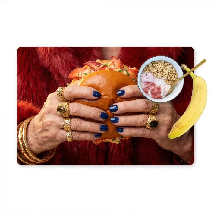 Broodje - Bontjas - Goud Placemat vinyl groot -zzzproduct_Kitchenyeah-website