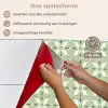 Patroon - Bloemenvorm - Groen keuken achterwand spatscherm klein 900 -spatscherm_NL