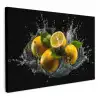 Citroen - Fruit - Geel - Zwart KitchenYeah - Keuken - Canvas klein -3d