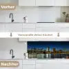 Stadslichten - Avond - Skyline - Brug keuken achterwand 2 middel -voor-na_DE