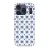 Modern - Patroon - Blauw - Roze Telefoonhoesje iPhone 17 Pro klein 878 -3d