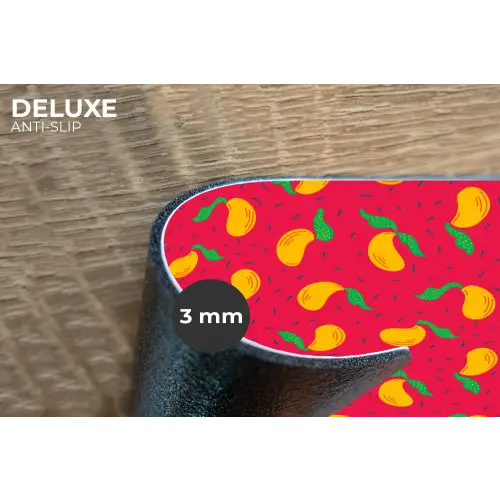 Roze - Mango - Blauwe - Streepjes Placemat vinyl groot 368 -closeup