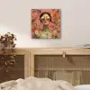 Vrouw - Bril - Roze - Bloemen aluminium wit klein -sfeer3