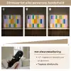Stroken - Blauw - Patroon - Abstract Light Box met batterij (Wandlamp) middel -USP_dimbaarNL