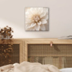 Bloem - Dahlia - Wit aluminium wit klein -sfeer3
