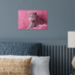 Panter - Luxe - Roze poster papier klein -sfeer2