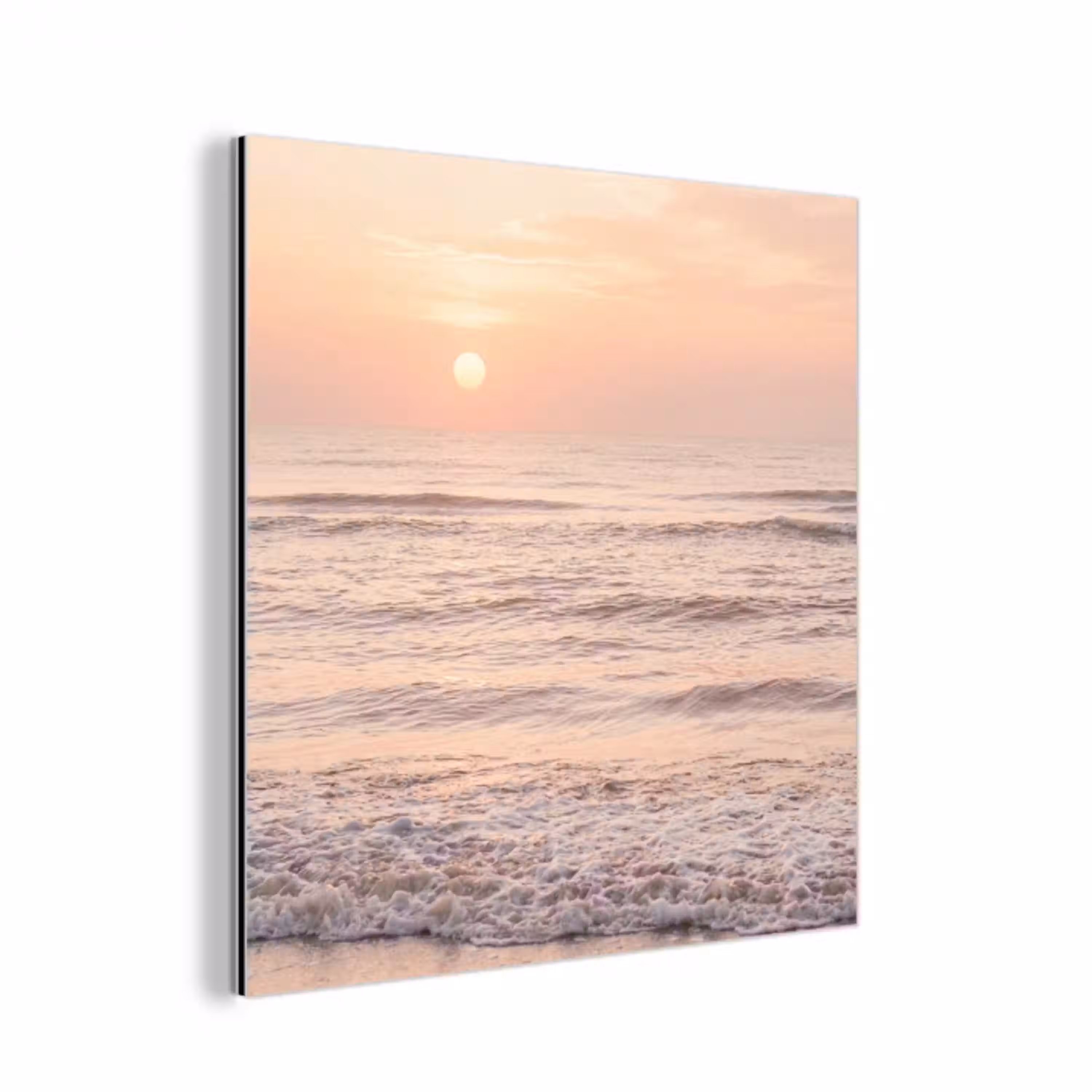 Zon - Strand - Roze aluminium wit klein -3d