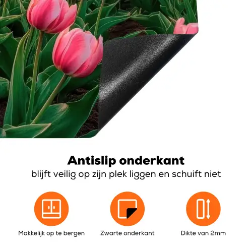 Tulpen - Molen - Nederland Inductie beschermer vinyl 3mm klein -zzzzzzz-td-onderkant