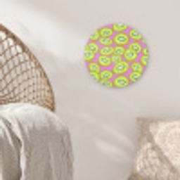 Kiwi - Speels - Groen Wandcirkel kunststof plaat 5mm dik klein 188 -sfeer5